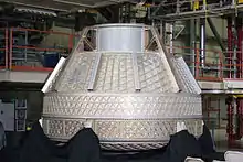 A pressure vessel used for The Boeing Company's CST-100 spacecraft.