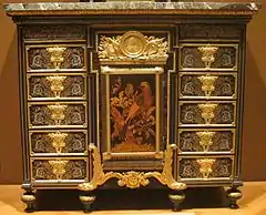 Cabinet, c. 1690, ebony, metal and tortoise shell, Cleveland Museum of Art