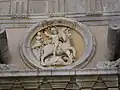 High relief by Gaspare Guercio from the facade, showing Saint George