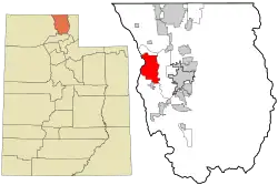 Location in Cache County and the state of Utah