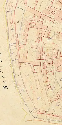 Old cadastral map.
