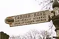 Cadder Road sign