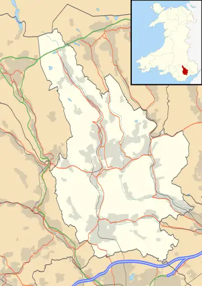 Hengoed is located in Caerphilly