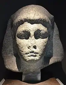 Granite head, attributed to Caesarion, hosted in Bibliotheca Alexandrina Antiquities Museum, Egypt