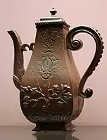 Böttger stoneware coffeepot, c. 1710-13