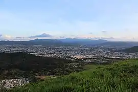 La India Dormida and Sierra de Cayey with Caguas in the foreground.