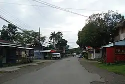 Main street in Cahuita