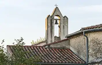 The church tower.
