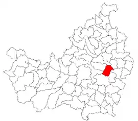 Location in Cluj County