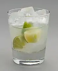 Image 34Caipirinha is the national drink of Brazil and is made from cachaça, lime, and sugar. (from List of national drinks)