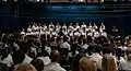 Choir performance in Crosswell Hall