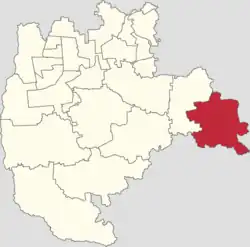 Location of Caiyu Town within Daxing District