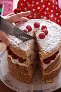 Layer cake without icing