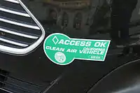 California's green Clean Air Vehicle sticker used to allow solo access for plug-in hybrids to HOV lanes
