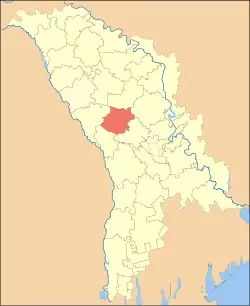 Location of Călărași District