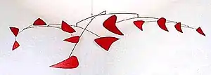 Alexander Calder, Red Mobile, 1956, Painted sheet metal and metal rods, Montreal Museum of Fine Arts
