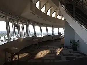 South portion of the observation deck