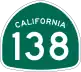 State Route 138 marker