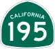 California State Route 195 shield