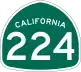 State Route 224 marker