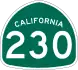 California State Route 230 shield