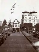 Looking north towards Hotel Green, 1904