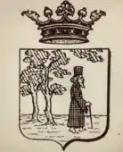 arms of the branch in Corfu printed in Livre d'Or de la Noblesse Ionienne (1925)