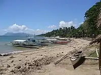 View along the waterfront at Barangay Villalon
