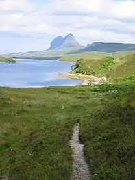 Cam Loch. From path to Suilven from Elphin.
