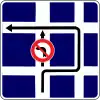 Detour for turning left