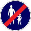 End of pedestrians only