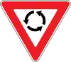 Yield (at roundabout)