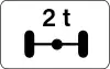 Vehicles having overall length weight limit on one axle exceeding  the specified weight limit on one axle