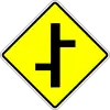 Staggered junction, left turn first