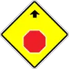 Stop sign ahead