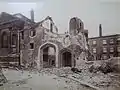 The demolition of the original entrance