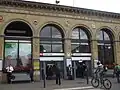 Entrance to the railway station.