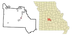 Location of Linn Creek, Missouri