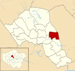 Cantelowes highlighted within Camden