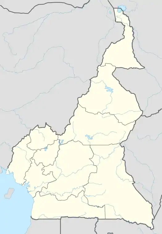 Locations of the 2013–14 Cameroon Premiere Division