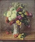 Camille Bouvagne, 1896, Bouquet de fleurs, oil on canvas, 65 x 77.5 (including frame), private collection, France