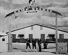 Camp Seabee gate at Eagle Farm, Brisbane