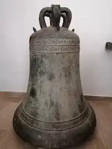 Medieval bell made in 1278 conserved in Fiano Romano