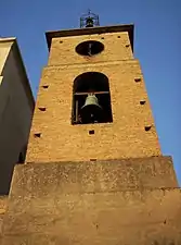 The belltower of the church of San Cosma e Damiano in Villa San Giovanni