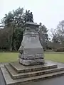 Robert Burns monument by Hamilton MacCarthy, Beacon Hill Park, Victoria, British Columbia, Canada, referencing an embraced Highland Mary