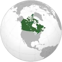 Canada (orthographic projection)