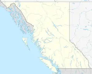 Map showing the location of Wells Gray Provincial Park