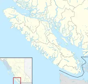 Holberg is located in Vancouver Island
