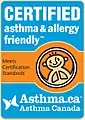 asthma & allergy friendly Canadian mark
