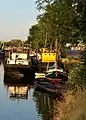Canal boats in Groeningen